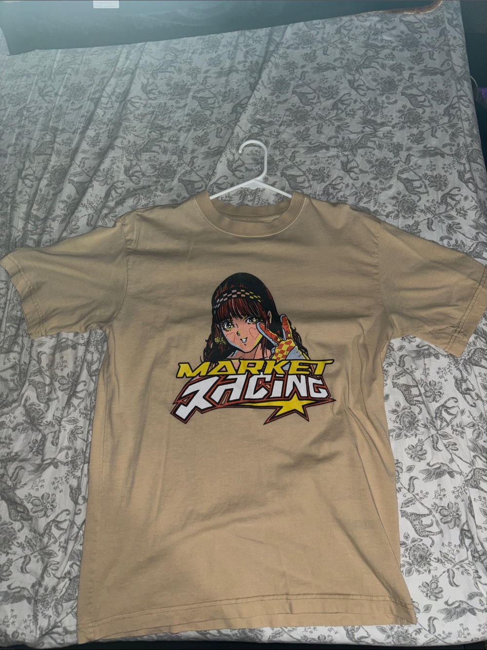 Market Beige Racing Graphic Tee